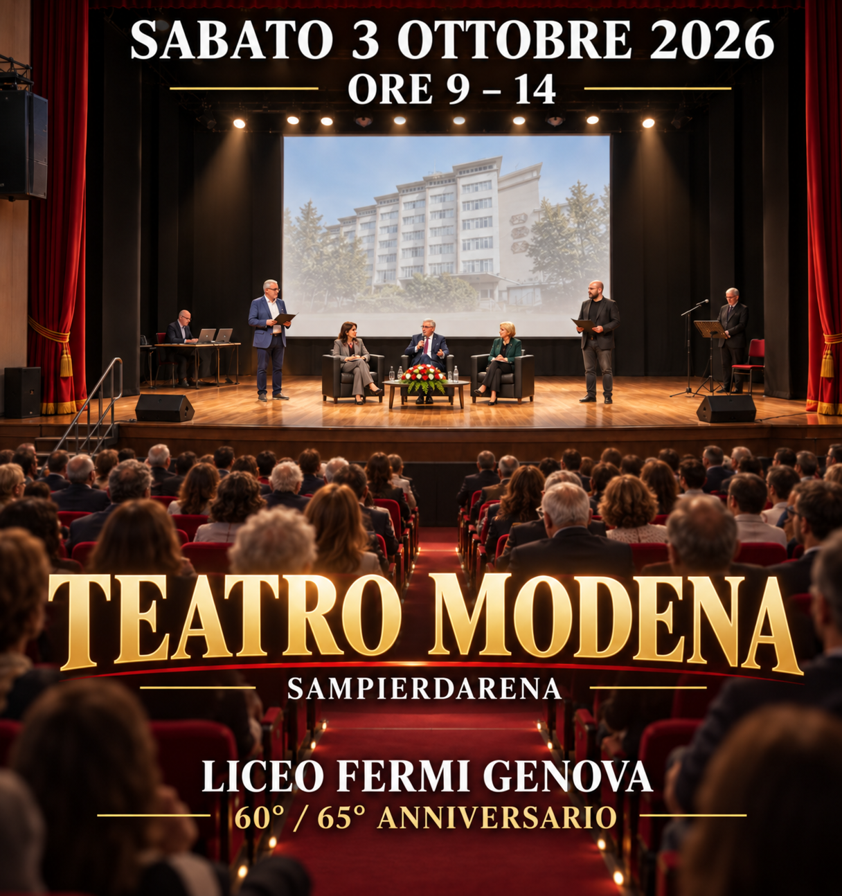 3 ottobre 2026 - Teatro Modena Sampierdarena - Liceo Fermi Genova